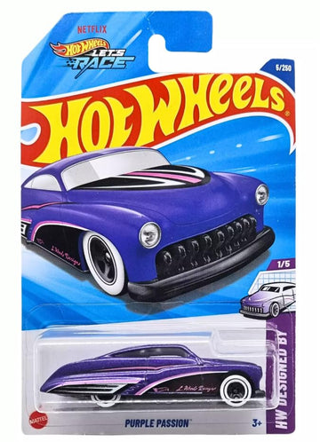 Hot Wheels Purple Passion HW Designed by 1/5 1:64 Scale Die-Cast