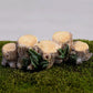 2 Pcs Miniature Resin Stump Micro Landscape Fairy Garden Ornament Mini Doll House Outdoor Landscape Decor Outdoor Statues, Decorative Gnomes for Home