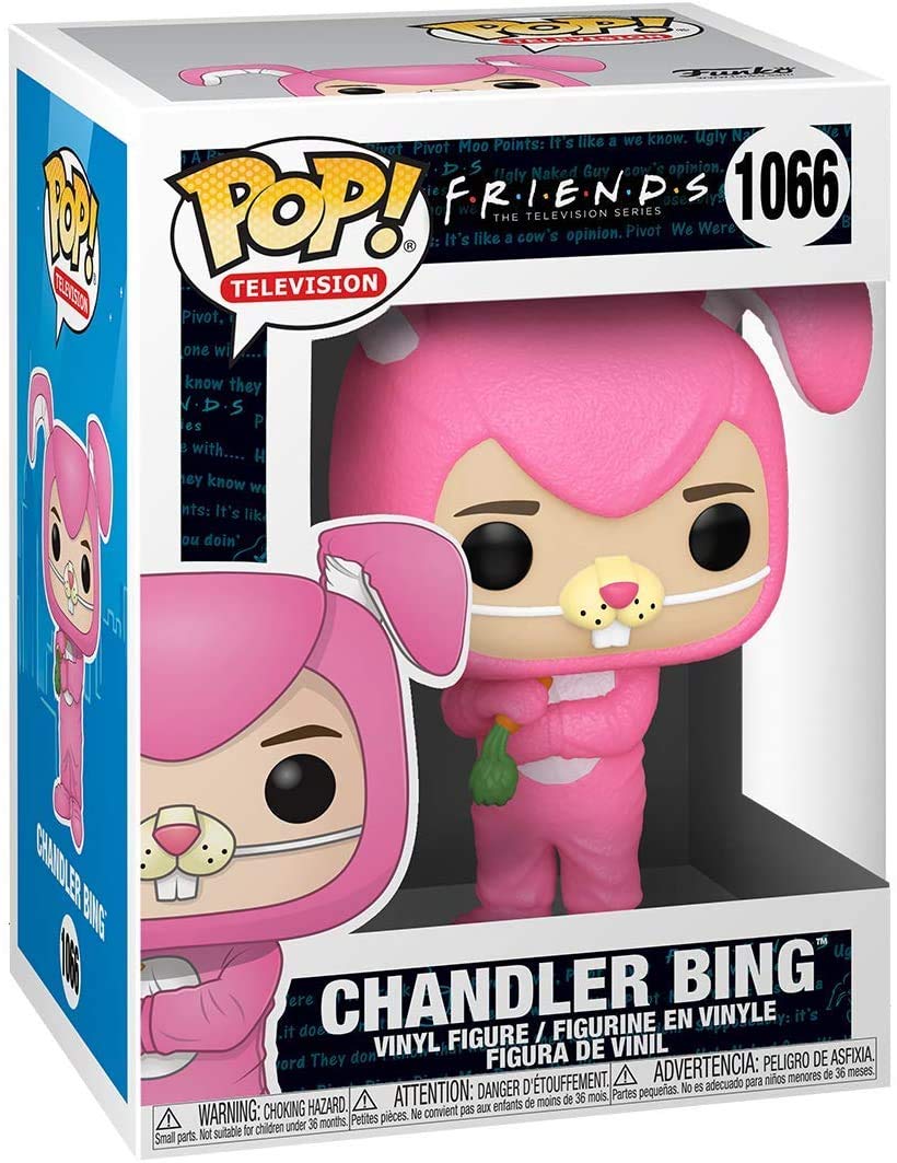 Funko Pop! TV: Friends - Chandler Bing as Bunny Vinyl Figure (Bundled with Compatible Box Protector Case), Multicolored, 3.75 inches