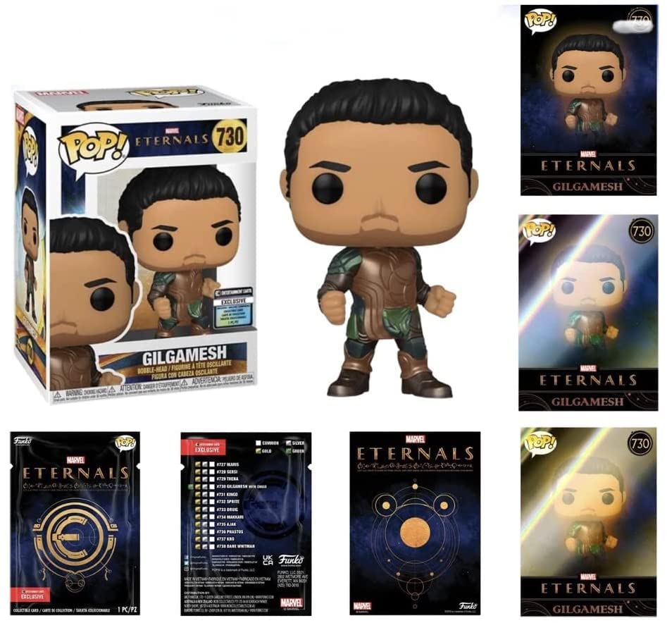 Funko Pop! Marvel Eternals #730 Gilgamesh Vinyl Figure with Collectible Card Entertainment Earth Exclusive