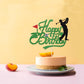 Crseniny Golf Happy Birthday Cake Topper?Golf Ball Player Cake Decorations?Glitter Happy Birthday Cake Topper - Sports Themed Party Decoration