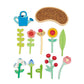 Tender Leaf Toys - Flower Bed - Indoor Garden Pretend Play Wooden Toy with Flowers and Foliage - Educational, Creative and Basic Life Learning Skills