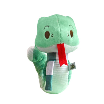 Kids Preferred Harry Potter Slytherin Green SnakePlush Stuffed Animal with Embroidered Details and Green Stripped Scarf Hogwarts House Collectible