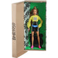 Barbie BMR1959 Fully Poseable Fashion Doll with Braided Hair, Wearing Bike Shorts Romper and Cropped Sweatshirt, with Accessories and Doll Stand