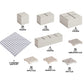 Monster Adventure Terrain 3D Interchangeable Builder System - 173pc PAINTABLE Core Building Set w Base - Build Modular Worlds in a Snap & Elevate Your