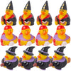 Halloween Witchcraft Rubber Duckies - 2.5" (12 Pcs) Vinyl Duckies in Unique and Creepy Designs - Perfect for Decorations, Party Favors,