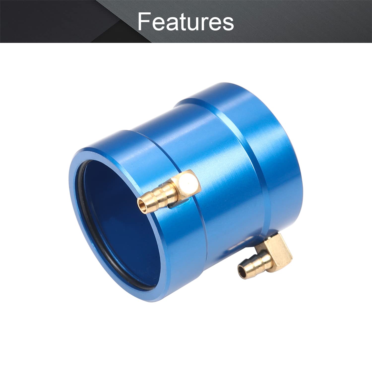 Fielect Motor Aluminum Water Cooling Jacket Metal Remote Control Model Boat Parts Blue Suitable for 36 Series Remote Control Boat Motor Parts