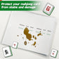 4 Pcs 2026 Mahjong Card Sleeve, Mahjong Card Covers, Compatible with Large Print Size(6 1/8”x4 3/4”), Clear Plastic Sleeves, Durable Tri Fold Mahjong