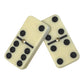 Double Six Professional Dominoes - White with Black Dots, Case Color May Very (2-Pack)