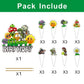 25Pcs Plants and Zombies Cake Decorations with 24pcs Cupcake Toppers, 1pcs Cake Topper for Kids Birthday Party Supplies