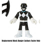 Imaginext Replacement Figure Power Rangers Playset CHH57 - Black Ranger and Blue Ranger ~ Replacement Black Ranger Zachary Taylor, Black, White