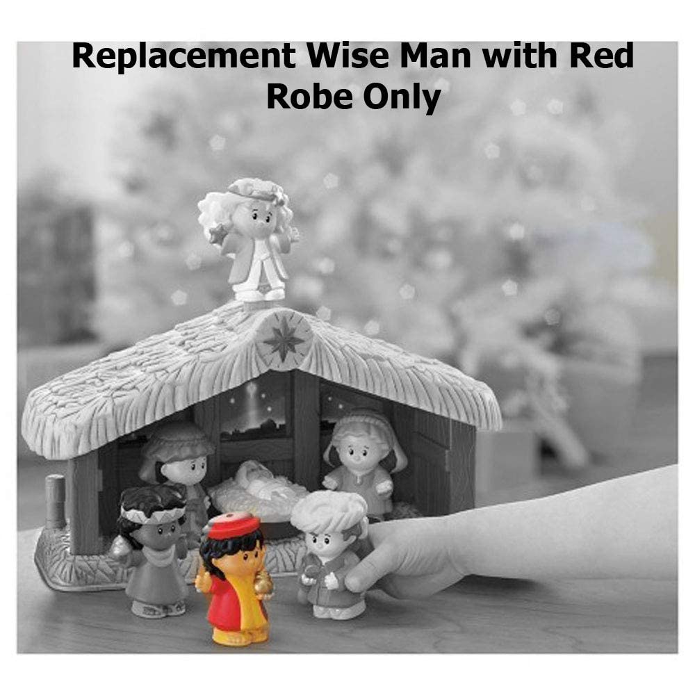 Fisher Price Little People Nativity Manger Replacement Wise Man with Red Robe