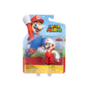 Super Mario Fire Mario 4 Inch Action Figure with Fireball