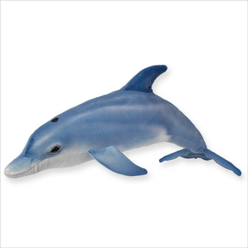 Real Planet 24" Dolphin Plush - Realistic Blue Dolphin Stuffed Animal, Cute Stuff Plush Animals Gift for Kids, Giant Stuffed Animals for Girls Pillows