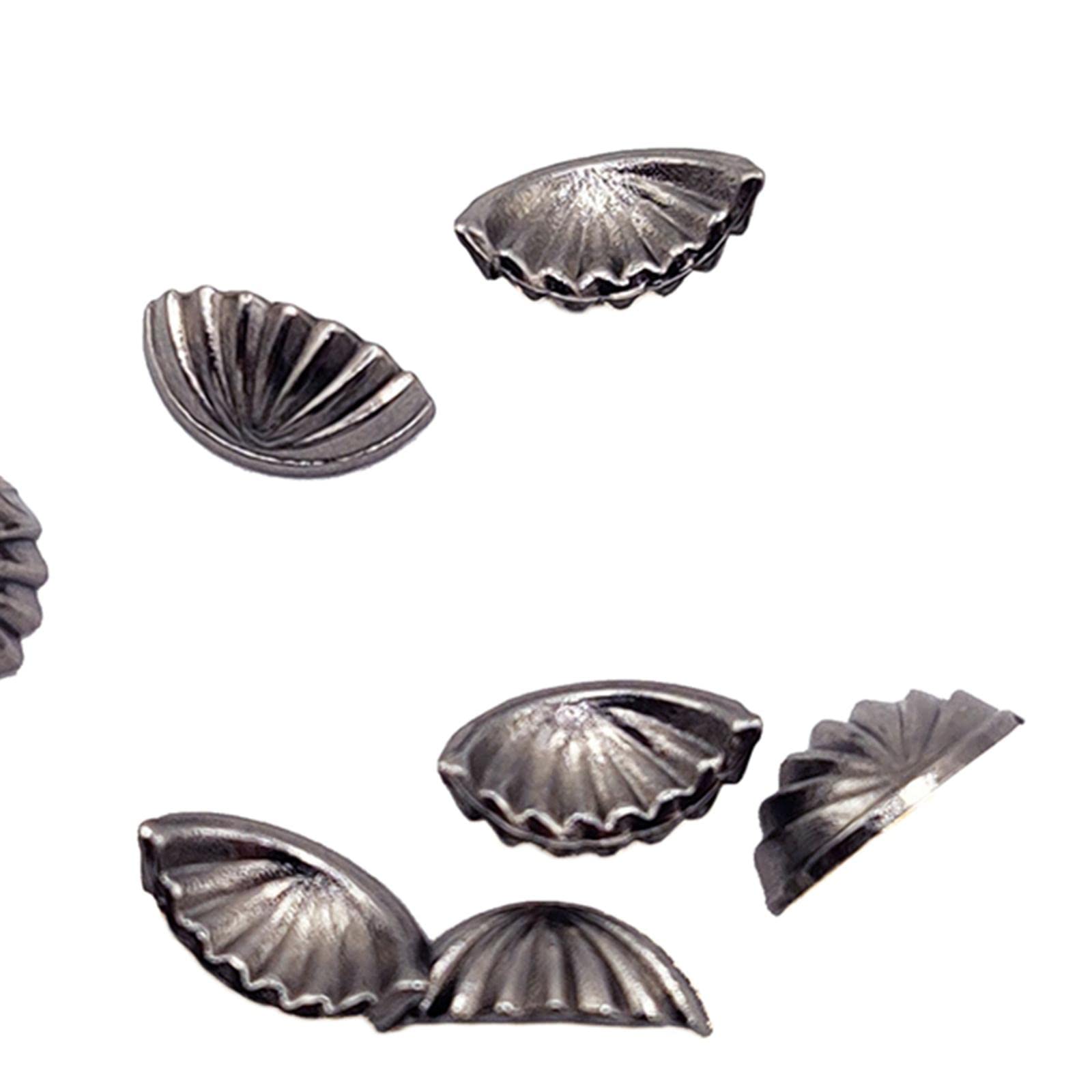 Almencla 10-Piece Dollhouse Miniature Drawer Pulls, 1:12 Scale Metal Handles, Black