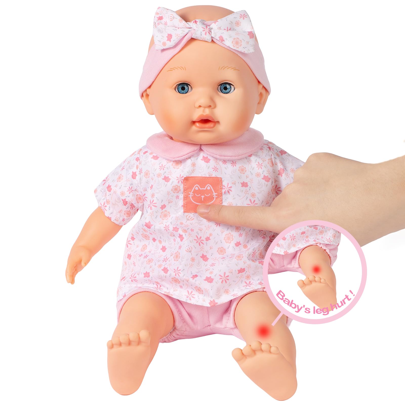 Mother Love Interactive Baby Dolls,15 inch Health Features Doctor Kit