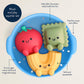 Itzy Ritzy Bath Squirter Toys - Set of 3 Textured, Pasta-Shaped Bath Toys & 1 Sprinkle Strainer - Itzy Splash Pals Promote Sensory Play, Cause