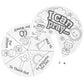 Fun Express 9" Color Your Own When Can I Pray Cardstock Wheels - Craft Kits for Kids - DIY Activity for Learning and Creativity - 12 Pieces