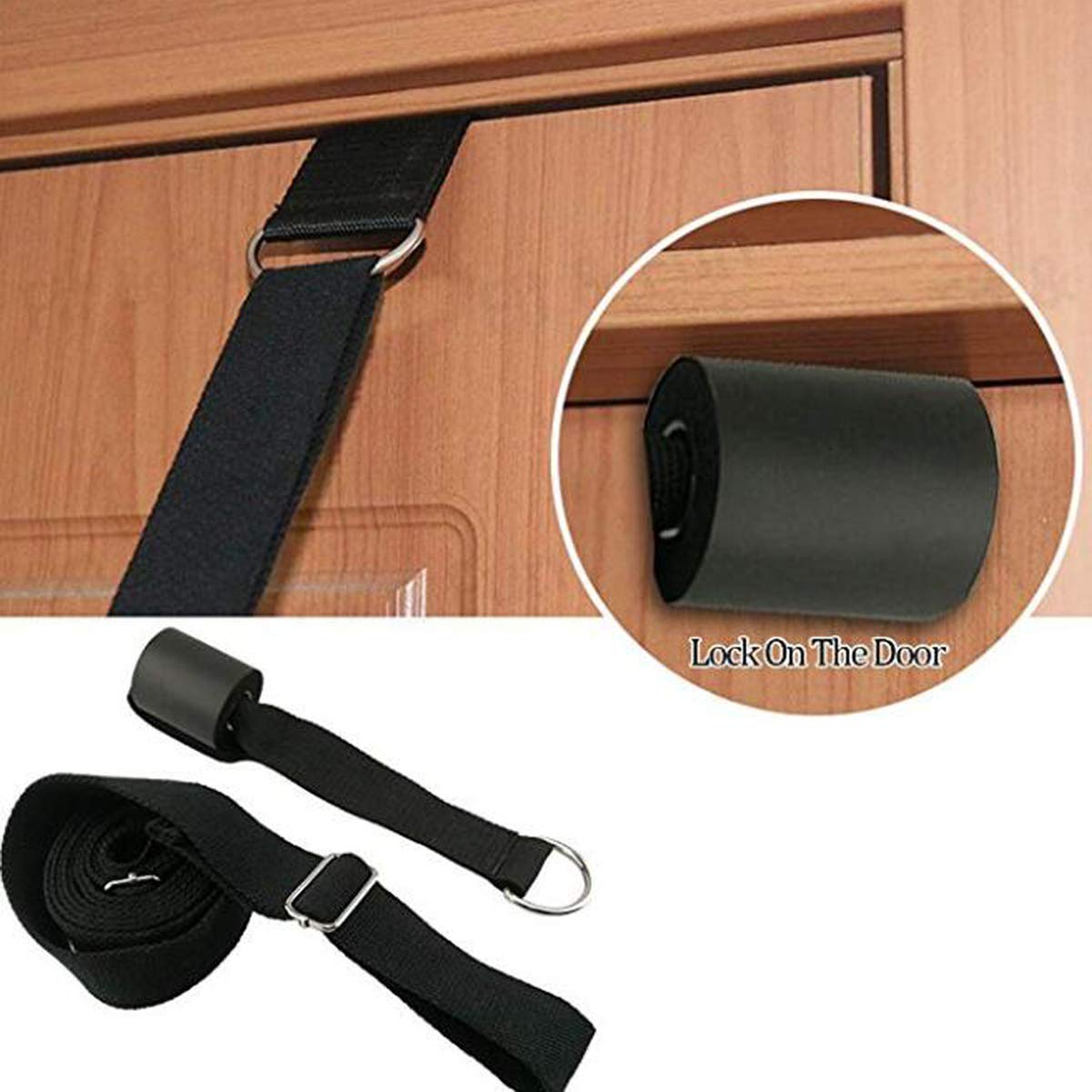 Xemz Leg Stretch Strap, Adjustable Leg Stretcher Band w/Door Anchor, Improve Leg Stretching Door Flexibility Trainer, Home Stretching Equipment