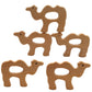 Natural Wooden Camel Children Toys Pendant Pure Natural Beech Wood Animal Toy Shape for Handmade Necklace/Bracelet (Camel)