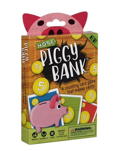 Hoyle Piggy Bank - Children's Card Game - Ages 4-6 - Learning to Count - Kids Card Game