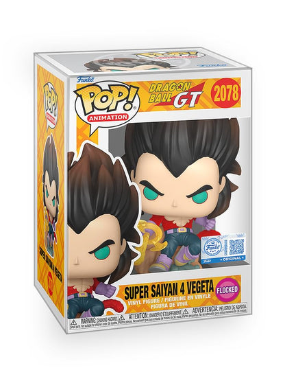 Funko Pop! Anime: Dragon Ball GT - Super Saiyan 4 Vegeta (Flocked) Exclusive Vinyl Figure Bundled with Box Protector