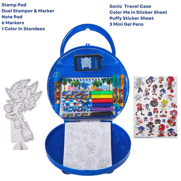 Sonic the Hedgehog Coloring & Sticker Activity Set with Carrying Case