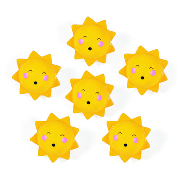 Fun Express You Are My Sunshine Squirts Bath Toys for Kids Ages 1-3 - Baby Bath Toys 12 Pack Bulk Party Favors for Toddler Birthday | Pool Toys Water