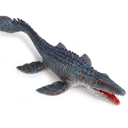 EOIVSH Large Mosasaurus Toy 13.4", Realistic Deep Sea Monster Mosasaurus Dinosaur Plastic Hand-Painted Ocean Animal Model Figurine for Bath Pool Toy