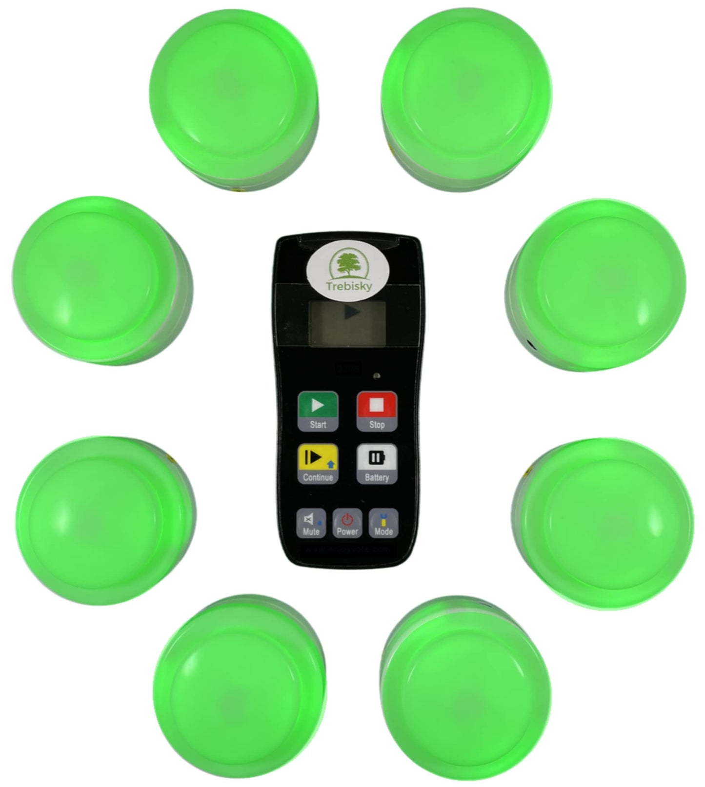 Trebisky Wireless Game Show Buzzer Set, 8 Answer Buzzers with Light & Sound