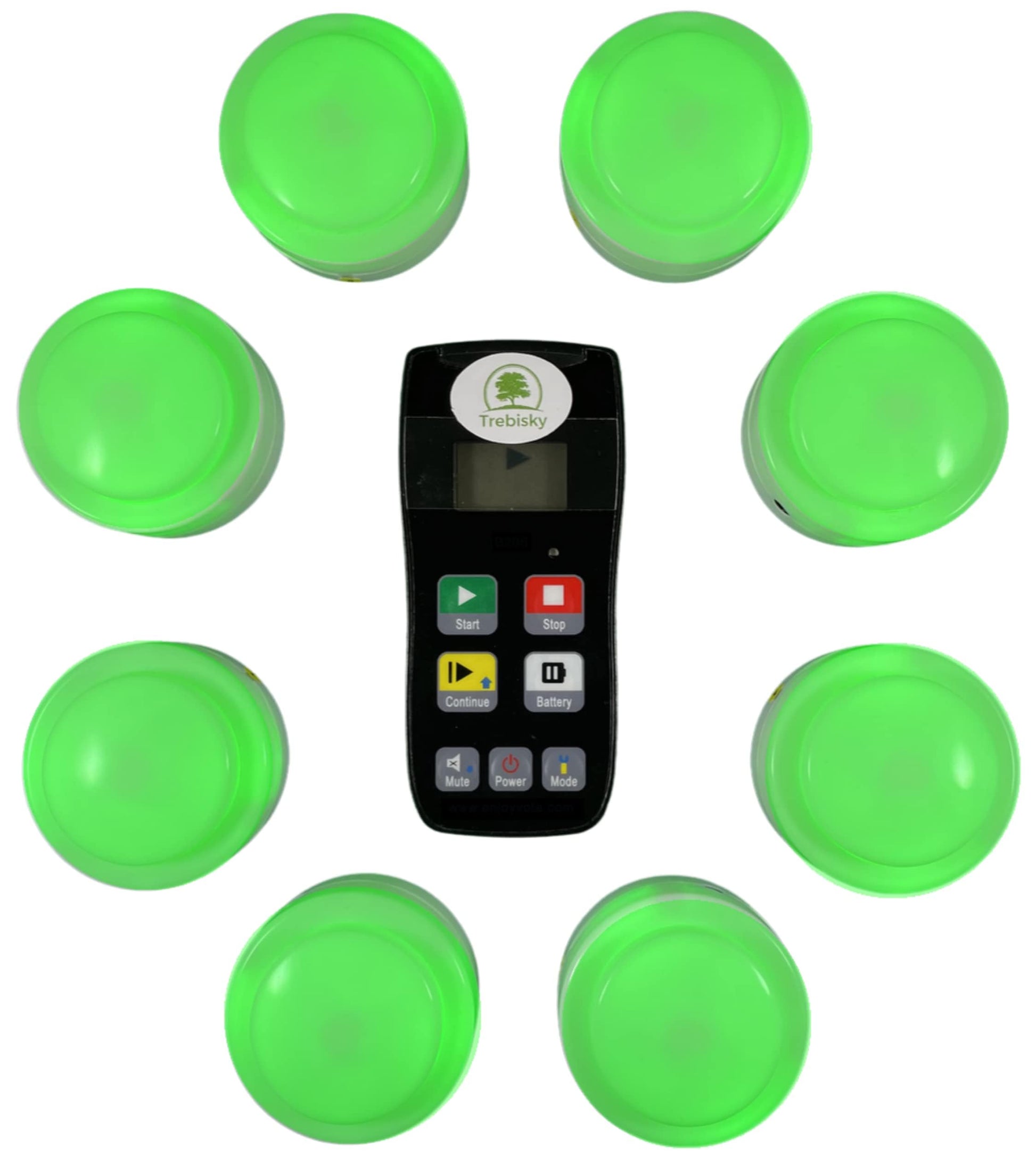 Trebisky Wireless Game Show Buzzer Set, 8 Answer Buzzers with Light & Sound