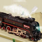 Electric Train Toy with Smokes,Lights and Sound,Train Set for Under Christmas Tree, Locomotive Train Model with Track, Gifts for Train Lovers (Black)