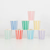 Meri Meri Striped Cups for Parties (Pack of 8), Disposable Paper Cups, Sized for Kids & Adults, Ideal for Hot or Cold Party Drinks, 9oz Capacity