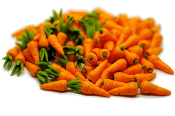 40 Mix Loose Carrots Vegetable Dollhouse Miniatures Food Kitchen