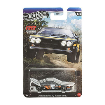 Hot Wheels Silver Series Rally Racers Lancia Rally/Rallye 037 [Black] 5/5, 1:64 Scale Diecast Toy Vehicle