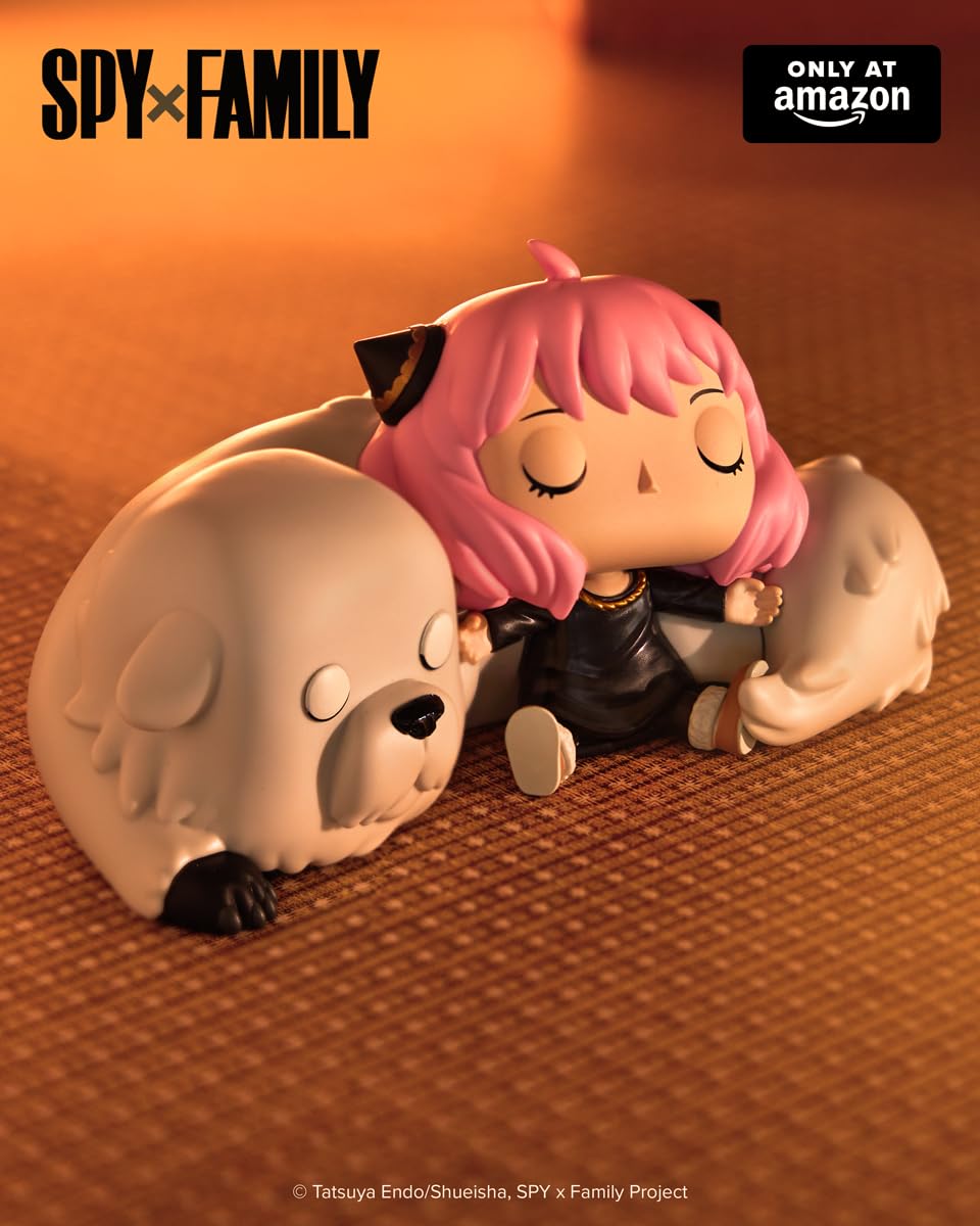 Funko Pop! Premium: SPY x Family - Anya Forger Sleeping on Bond - Amazon Exclusive - Collectable Vinyl Figure - Gift Idea - Official Merchandise