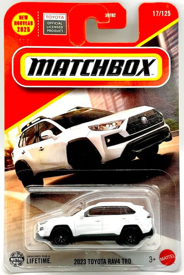 Matchbox 2023 Toyota RAV4 TRD [White] 17/125, 1:64 Scale Diecast Toy Vehicle