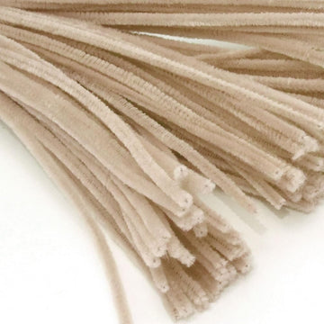 The Crafts Outlet Chenille Stems, Pipe Cleaner, 12-inch (30-cm), 250-pc, Tan