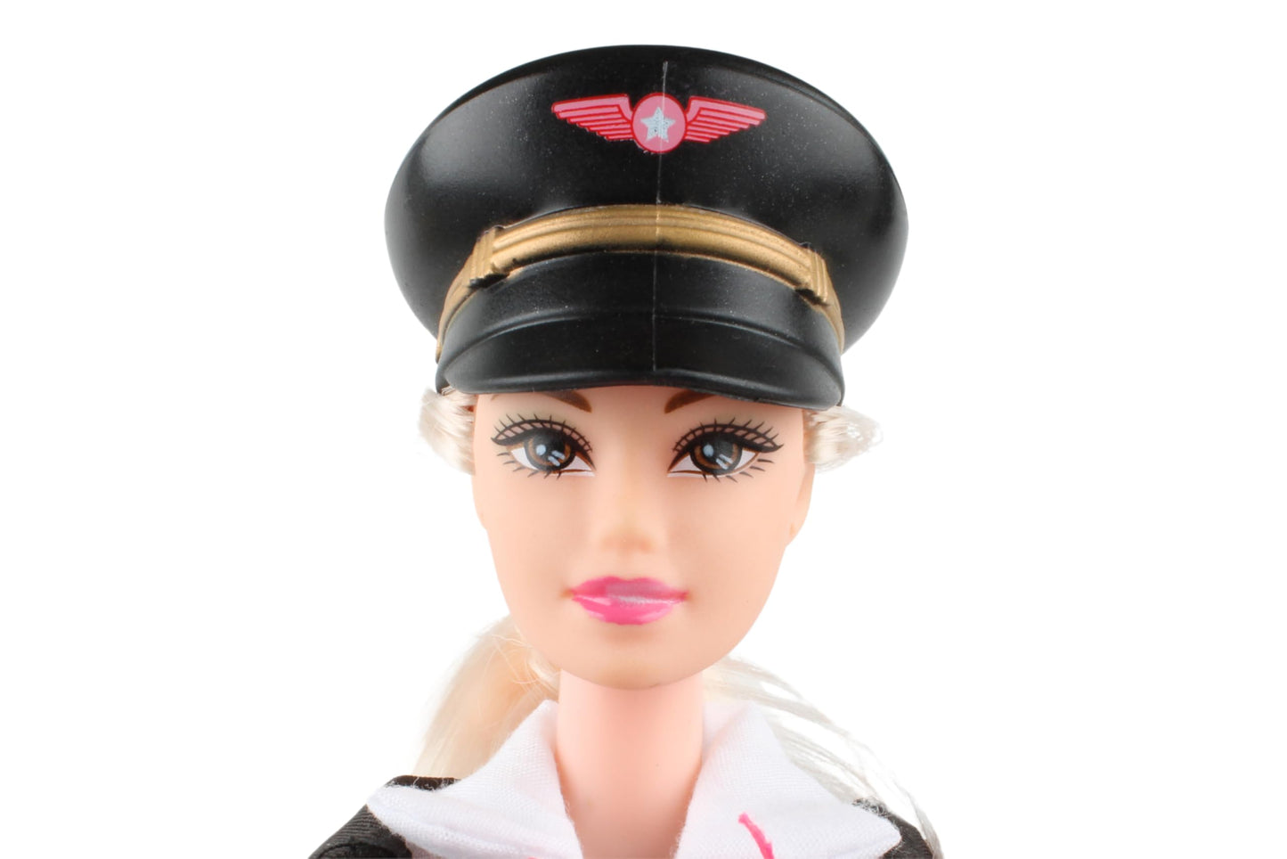 Daron Female Pilot Doll with Luggage - Hair Color May Vary