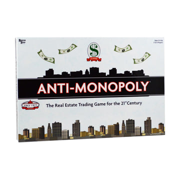 University Games Anti-Monopoly - Fresh Twist on the Classic Real Estate Game for 2-4 Players, Ages 8 and Up