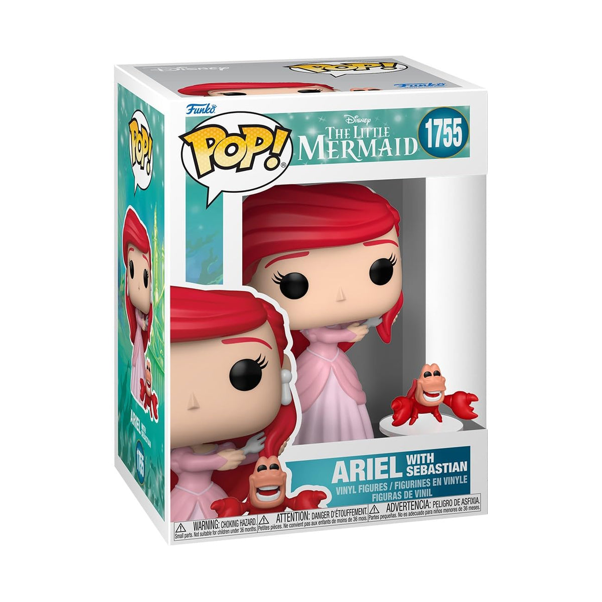 Funko Pop!&Buddy: The Little Mermaid - Ariel with Sebastian - Collectable Vinyl Figure - Gift Idea - Official Merchandise - Toys for Kids & Adults