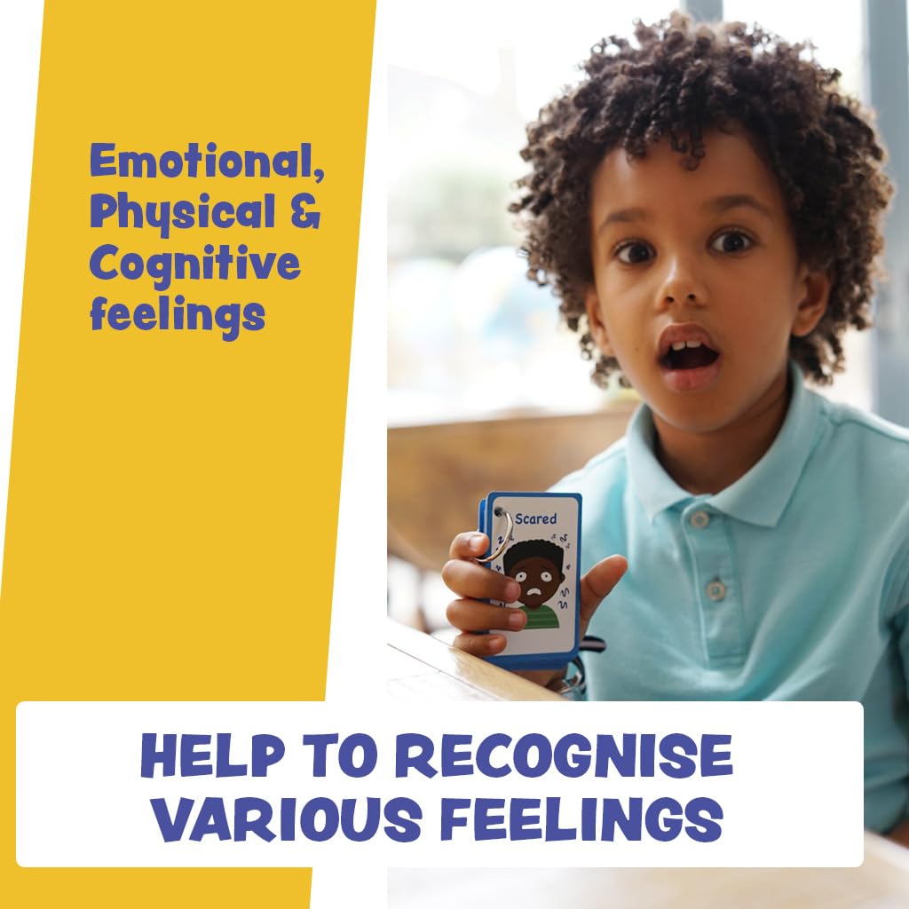 My Feelings and Emotion Boys Flash Cards for Visual aid Special Ed, Speech Delay Non Verbal Children and Adults with Autism, Special Needs ASD ADHD