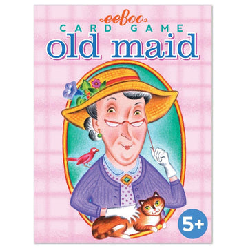 eeBoo Old Maid Playing Card Game - 50 Career Themed Cards, Classic Matching Card Game, Durable Oversized Cards, Screen-Free Fun, Ages 5+