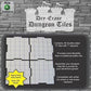 Dry Erase Dungeon Tiles, Shapes, and Sizes Earthtone Thirty-Three 6" Hexagons