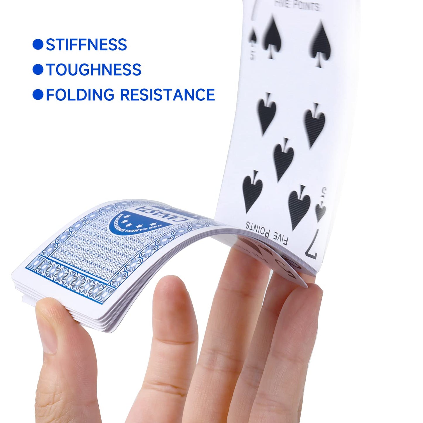 GSE Games & Sports Expert Canasta Cards Game Set, Includes 2 Decks Canasta Playing Cards with Point Values, a Revolving Card Tray, and 50 Score Sheets