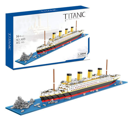 KLMEi Titanic Architecture Set Micro Building Blocks Model Kit for Adults, Age of 14+ 1872 Pieces