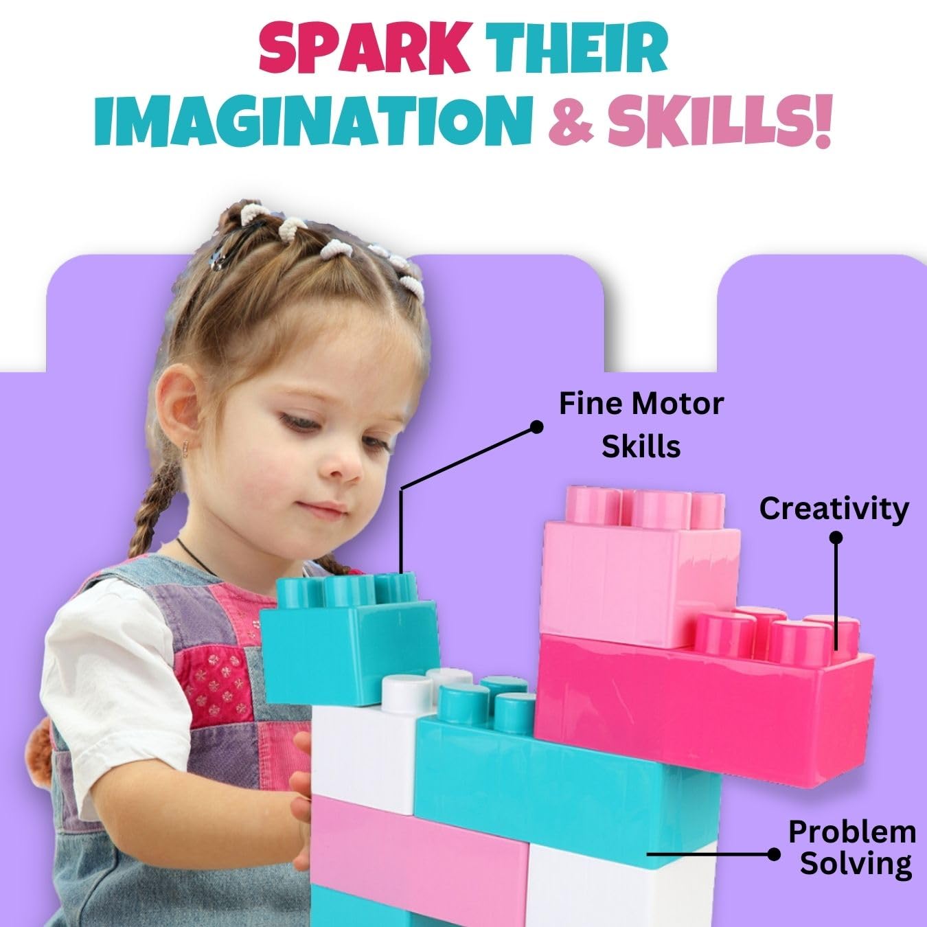 Liberty Imports 24 PCS Giant Interlocking Building Blocks for Toddlers