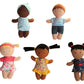 Snuggle Stuffs Basket of Buddies Multicultural Plush Dolls | Diversity & Inclusion Toys for Toddlers | Soft 8 Inch Ethnic Friends for Preschool