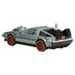 Hot Wheels Die Cast Back To The Future De Lorean 1955 Version of Rails Back to the Future - 1:64 Scale 7 cm - Premium Pop Culture, Metallic