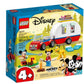Lego Disney Mickey Mouse and Minnie Mouse's Camping Trip 10777 Building Toy with Camper Van, Car & Pluto Figure, for Kids 4 Plus Years Old
